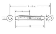 DRAWING EU TYPE TURNBUCKLE