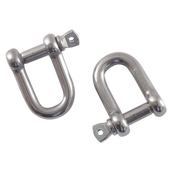 Straight D Shackle with Screw Pin