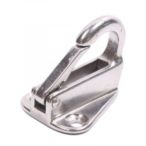 Stainless Steel 316 Spring Snap Attach Rope Hook for Boats and Ships - Marine Fender Spring Hook and Clothes Marine Grade Fending Hook 314332mm